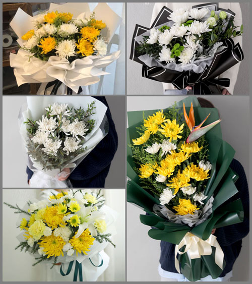 山东莱芜钢城区艾山街道小上峪村白事花束代送